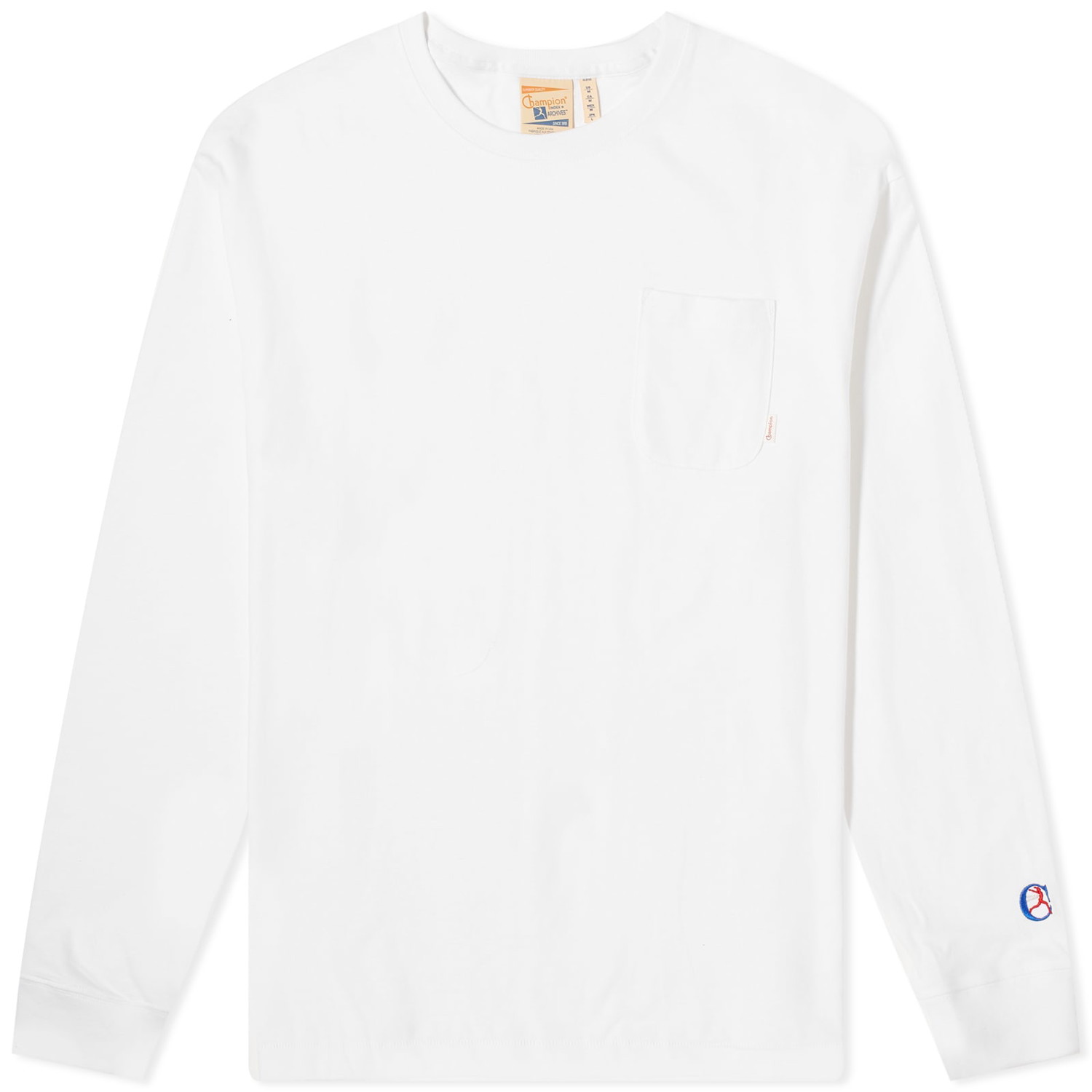 Póló Champion Long Sleeve Pocket T-Shirt Fehér | T0082-X045, 0