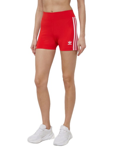 Rövidnadrág adidas Performance high waist 
Piros | HC1958