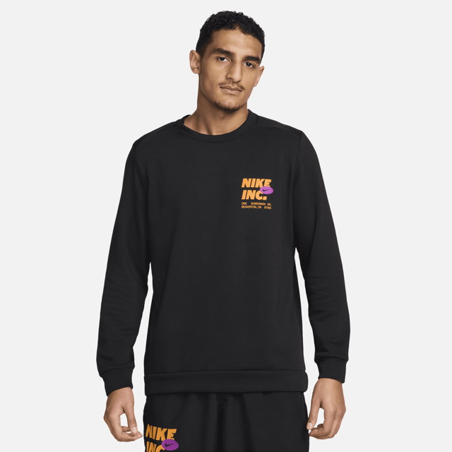 Sweatshirt Nike Dri-FIT Crewneck Fekete | FN3990-010