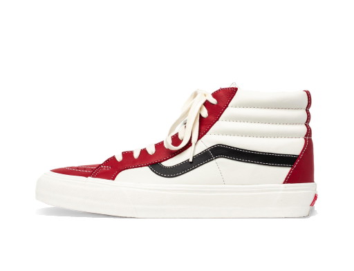 Sneakerek és cipők Vans Sk8-Hi Reissue VLT LX Chili Pepper Marshmallow Fehér | VN0A4BVHXHT