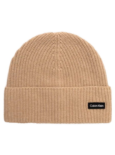 Beanie sapkák CALVIN KLEIN Essential Patch Beanie Bézs | K50K510657