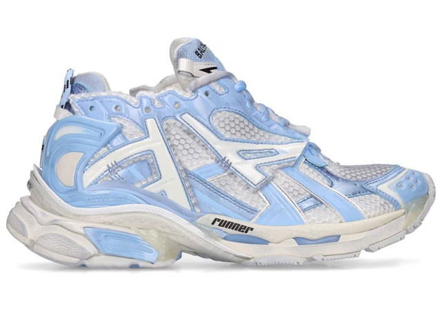 Sneakerek és cipők Balenciaga Runner White Light Blue (Women's) Türkizkék | 677402-W3RB2-9744