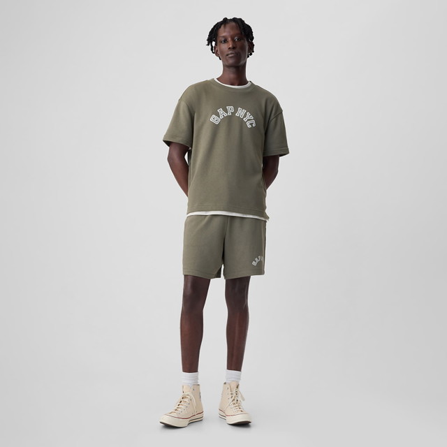 Rövidnadrág GAP Logo Shorts Sage Zöld | 862308-02