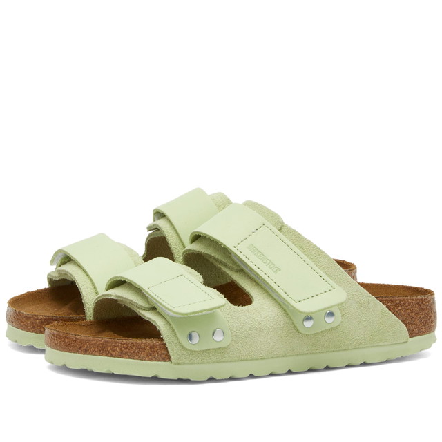 Sneakerek és cipők Birkenstock Uji in Faded Lime Suede, Size UK 3.5 | END. Clothing Zöld | 1026818