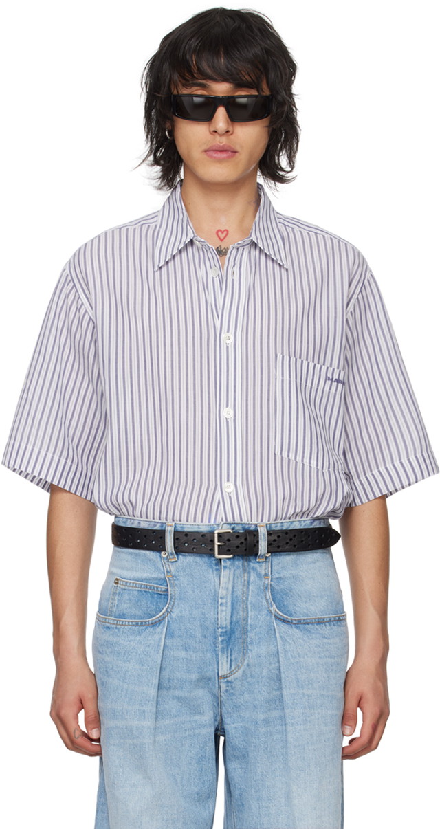 Ing ISABEL MARANT Labilio Shirt Kék | 24PCH0085HB-B1I15H