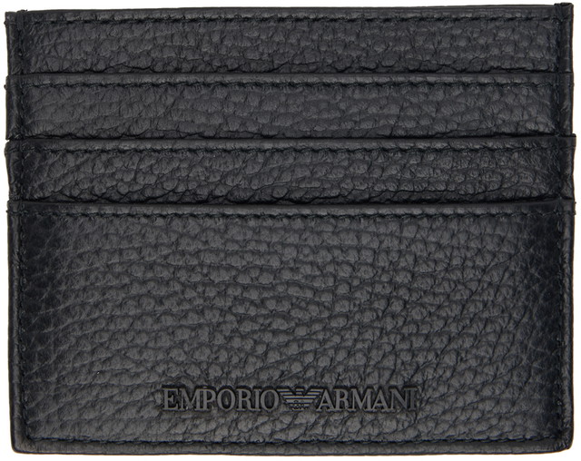 Pénztárca Emporio Armani Bonded Card Holder Fekete | Y4R173 Y068E