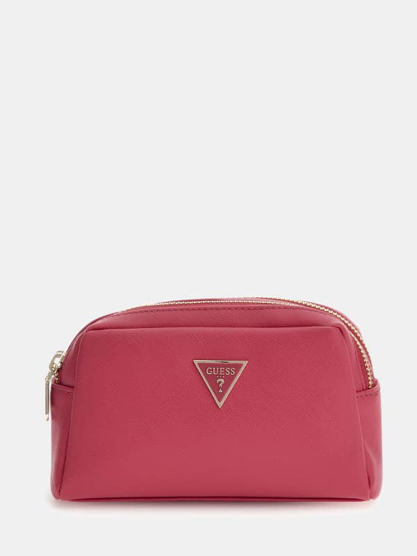 Kézitáskák GUESS Saffiano Vanity Case Rózsaszín | PW1576P3373