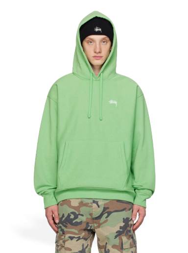 Sweatshirt Stüssy Embroidered Hoodie Zöld | 118532