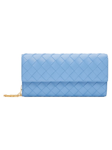 Pénztárca Bottega Veneta Chain Wallet Kék | 741892 VCPP3