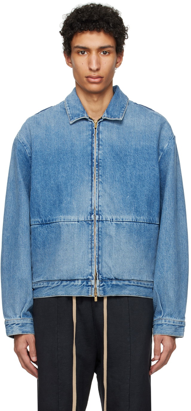 Dzsekik Fear of God Blue 8th Denim Jacket Kék | FG830-001DNM