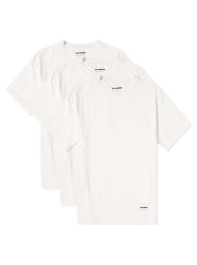 Póló Jil Sander 3 Pack Tee Fehér | J47GC0001-J45048-100