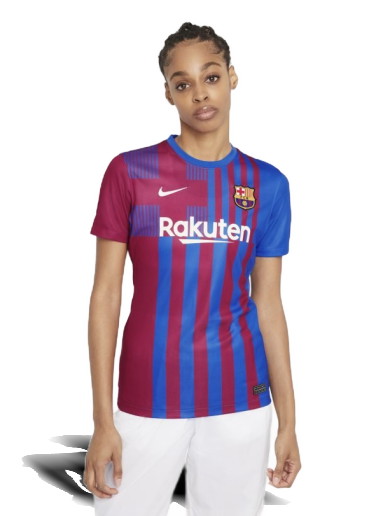 Sportmezek Nike F.C. Barcelona 2021/22 Stadium Home Football Shirt Kék | CV8182-428