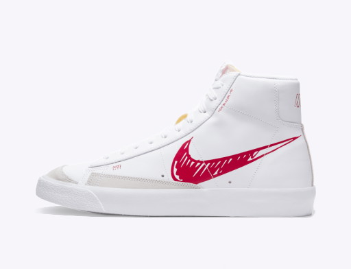 Sneakerek és cipők Nike Blazer Mid 77 ''Sketch - Red'' Fehér | CW7580-100