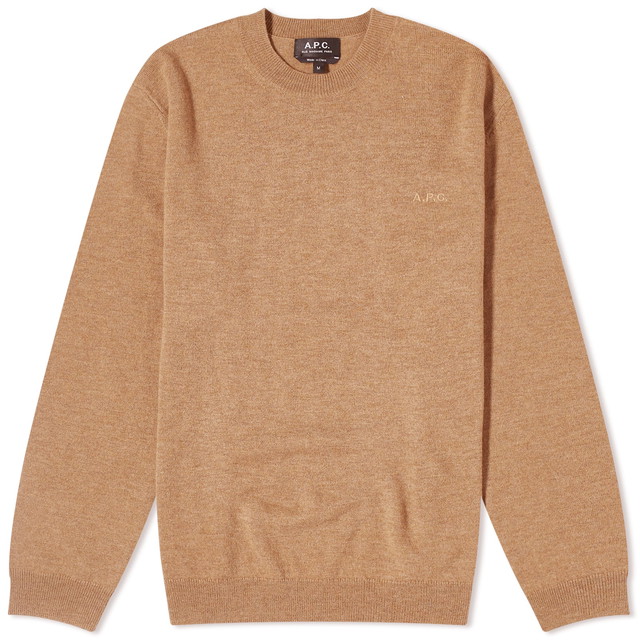 Pulóver A.P.C. Philo Logo Knitted Jumper Barna | WVBBY-F23289-PBC