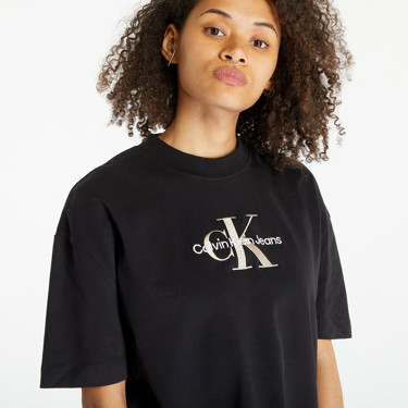Póló CALVIN KLEIN Cotton Monogram T-Shirt Fekete | J20J222022 BEH, 4