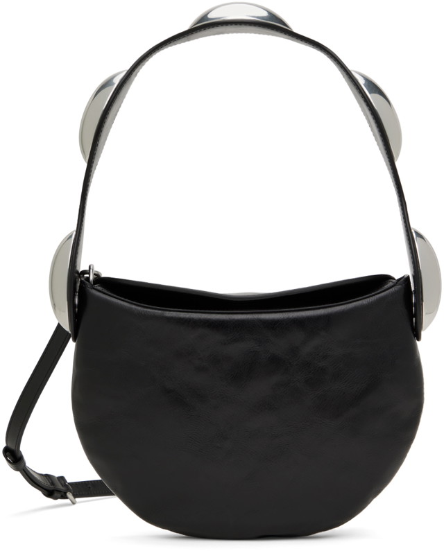 Válltáskák Alexander Wang Dome Crackle Leather Multi Carry Bag Fekete | 20124X78L