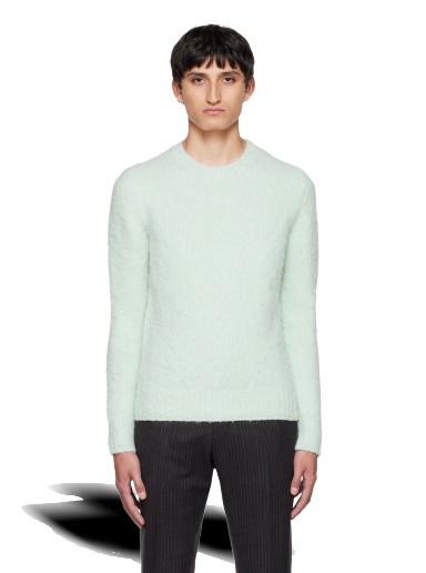 Pulóver AMI Crewneck Sweater Zöld | HKS053.028