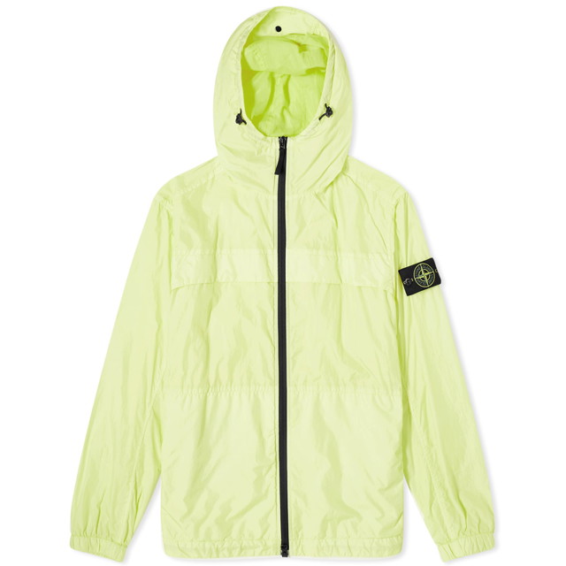 Dzsekik Stone Island Crinkle Reps Hooded Jacket Sárga | 801540922-V0031