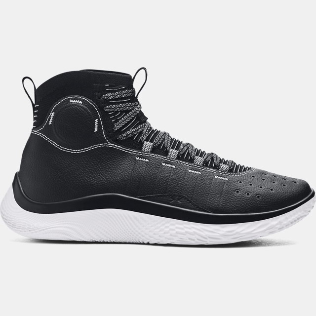 Sneakerek és cipők Under Armour Unisex Curry 4 FloTro Basketballschuhe Schwarz / Halo Grau / Weiß 44.5 Fekete | 3024861-001