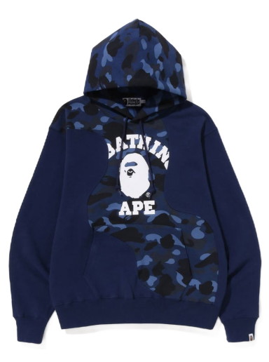 Sweatshirt BAPE Color Camo College Cutting Relaxed Fit Hoodie Sötétkék | 1J30-114-007