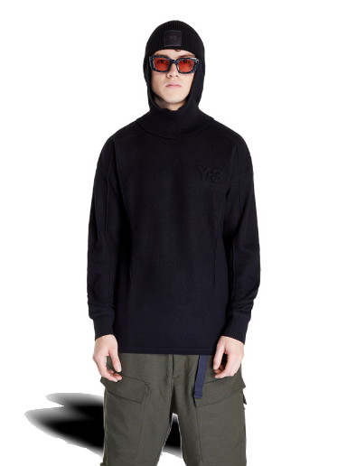 Sweatshirt Y-3 Classic Merino Blend Kint Crewneck Fekete | HB2783