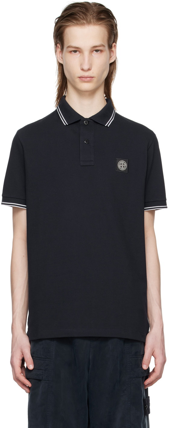 Pólóingek Stone Island Patch Polo Tee Sötétkék | 80152SC18