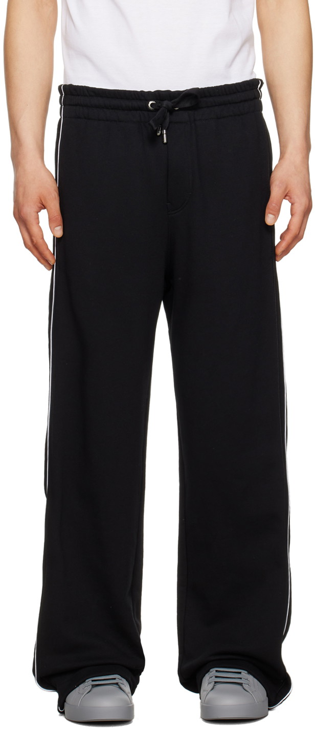 Sweatpants Dolce & Gabbana Black Drawstring Sweatpants Fekete | GVVUATHU7CK