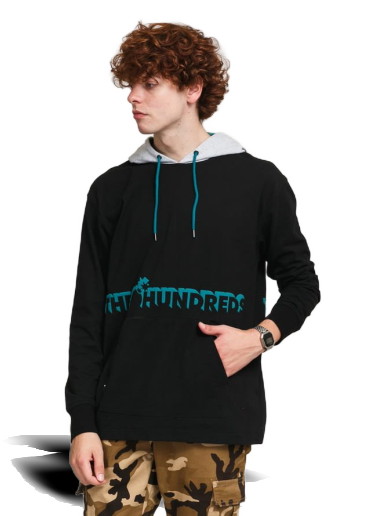 Sweatshirt THE HUNDREDS Beta Hooded LS T-Shirt Fekete | T20F109004 / 0001