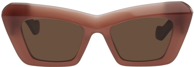 Burgundy Cat-Eye Sunglasses