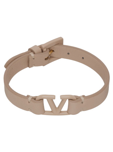 Karkötők Valentino Garavani Leather VLogo Bracelet Rózsaszín | 2W0J0C44REH