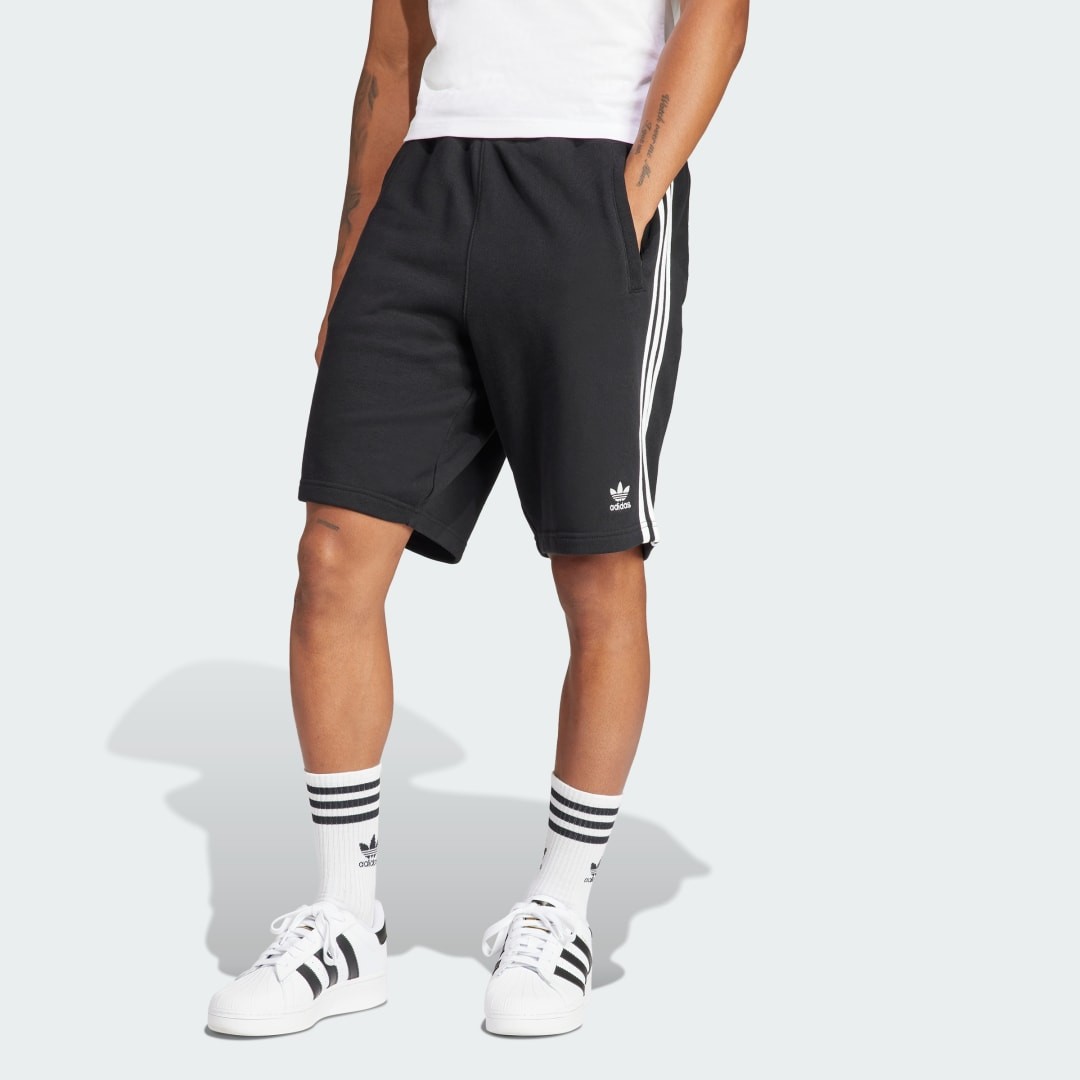 Rövidnadrág adidas Originals Adicolor 3-Stripes Shorts Fekete | IU2337, 0