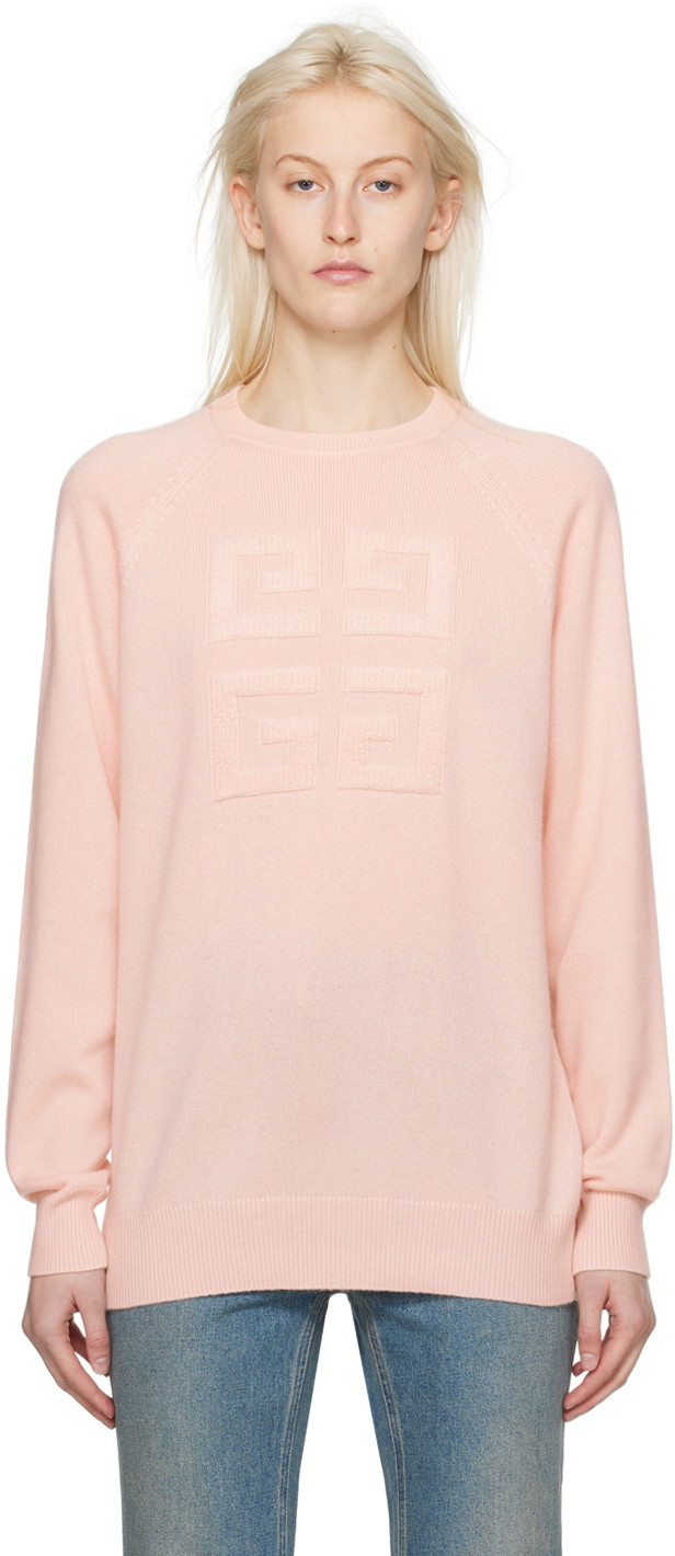 Pulóver Givenchy 4G Sweater Rózsaszín | BW908N4ZEQ682