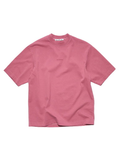 Póló Acne Studios Contrast Stamped Logo T-Shirt Rózsaszín | BL0278-ACX - FN-MN-TSHI000353