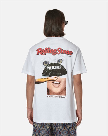Póló Pleasures Rolling Stone T-Shirt Fehér | P23SU056 WHITE, 2