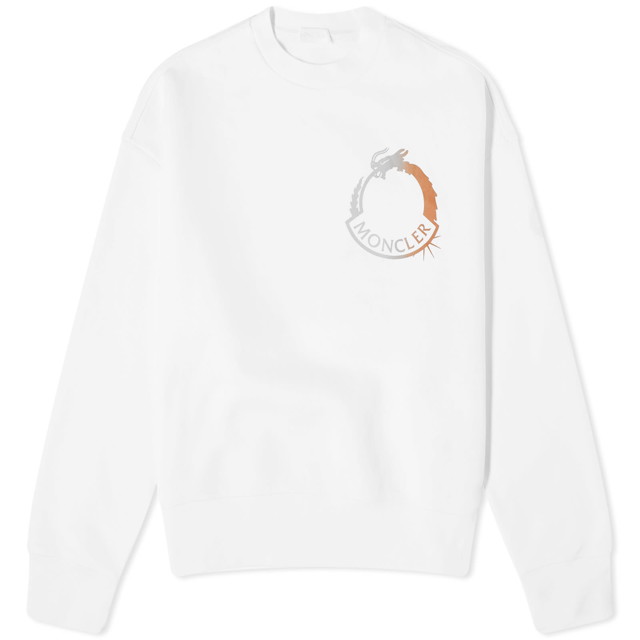 Pulóver Moncler CNY Dragon Sweatshirt Fehér | 8G000-10-M3929-034