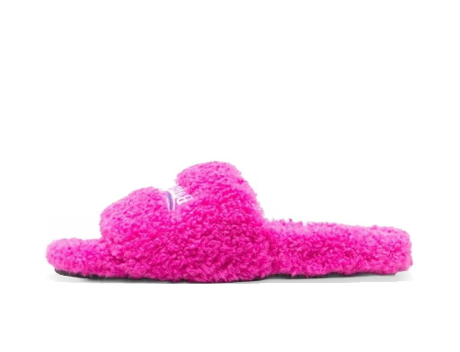 Sneakerek és cipők Balenciaga Furry Slides Pink W Rózsaszín | 654261W2DO15096
