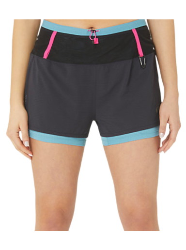 Rövidnadrág Asics Fujitrail 2in1 Shorts Fekete | 2012c719-001