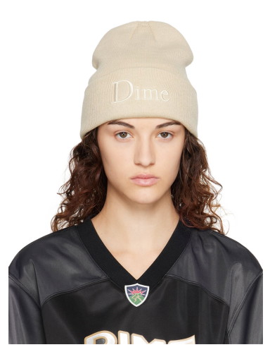 Beanie sapkák Dime Classic 3D Beanie Fehér | DIMESU2343CRE