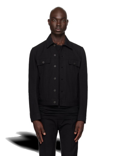 Dzsekik Rick Owens Paneled Denim Jacket Fekete | RL02C7756 DRC