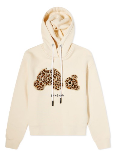 Sweatshirt Palm Angels Leopard Bear Hoodie Bézs | PWBB022S22FLE0010360