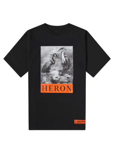 Póló HERON PRESTON Oversized Tee Fekete | HMAA026C99JER0011001