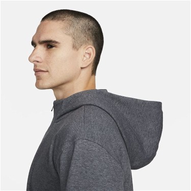 Sweatshirt Nike Yoga Dri-FIT Full-Zip Fleece Hoodie Fekete | DQ4876-011, 2