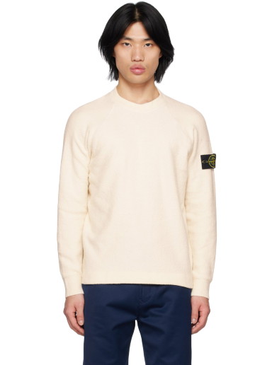 Pulóver Stone Island Off-White Patch Sweater Bézs | 7815534D2