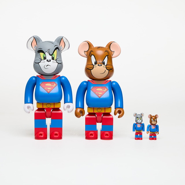 Gyűjthető Medicom Toy BE@RBRICK Tom & Jerry As Superman 100% & 400% Set Többszínű | 4530956612768