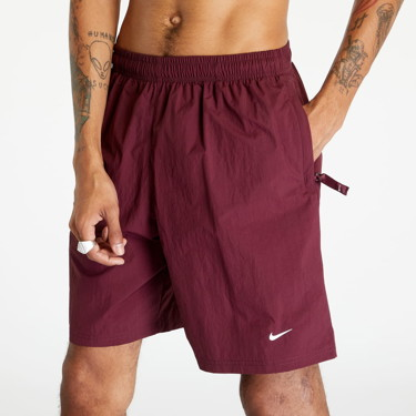 Rövidnadrág Nike Solo Swoosh Woven Shorts Burgundia | DX0749-681, 4
