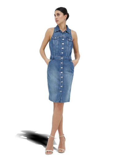 Ruha GUESS Denim Dress Sötétkék | W3RK07.D4CN3