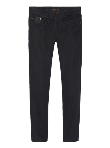 Farmer Saint Laurent Cropped Skinny Fit Jeans Fekete | 601478yo5001080