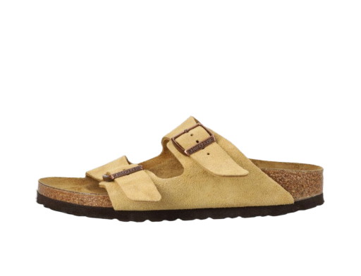 Lifestyle Birkenstock Arizona Suede Leather "Latte Cream Narrow Fit" Bézs | 1026174