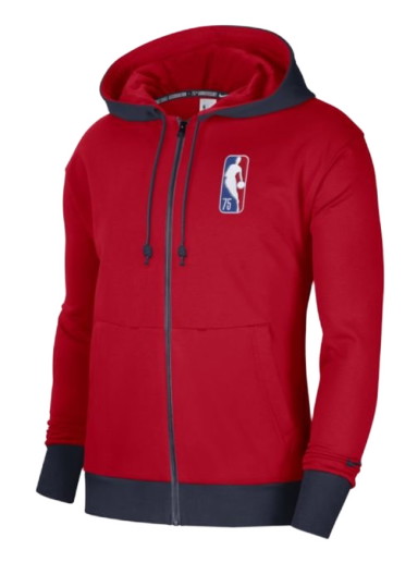 Sweatshirt Nike Brooklyn Nets Courtside Full-Zip Fleece Hoodie 
Piros | DB2180-657