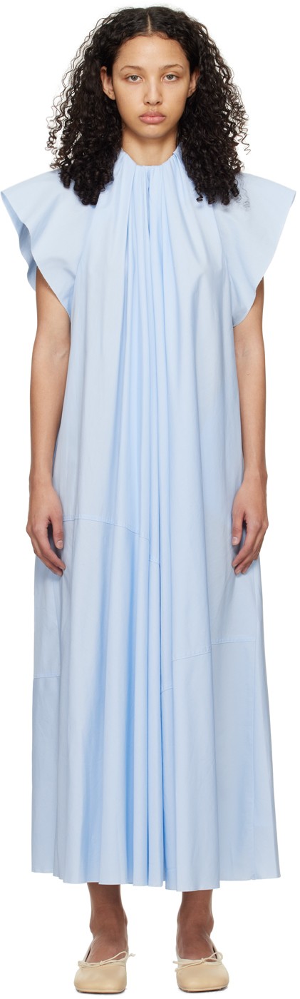 Ruha Maison Margiela MM6 Gathered Maxi Dress Kék | S52DG0007 S78549